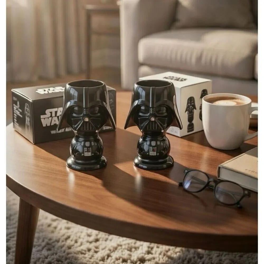 Star Wars Darth Vader Goblets-Disney. One With Cherry Candy And One With Cocoa
